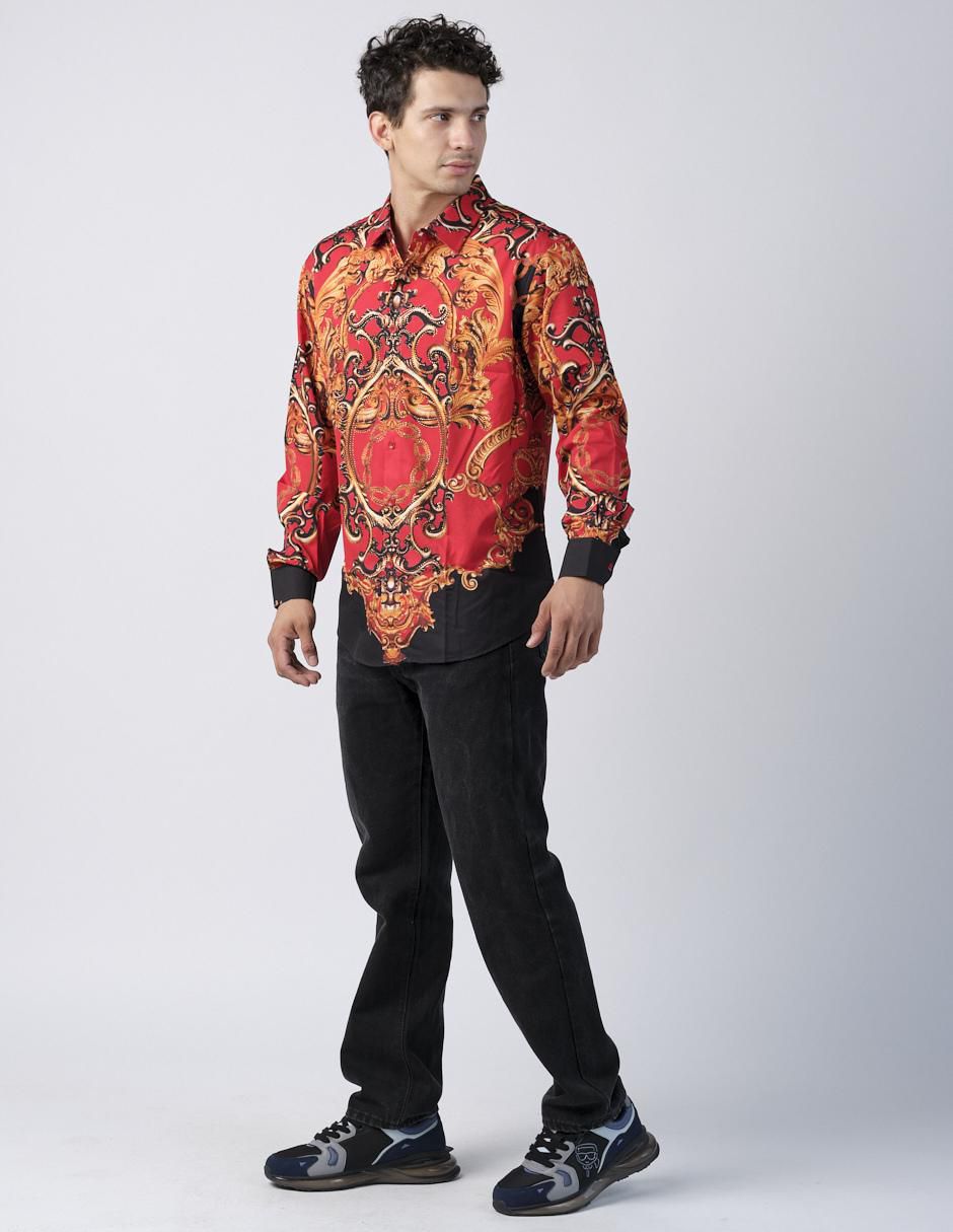 "camisa/sobrecamisa" casual pavini "de" (si aplica) mezcla de materiales "manga" larga "para hombre"