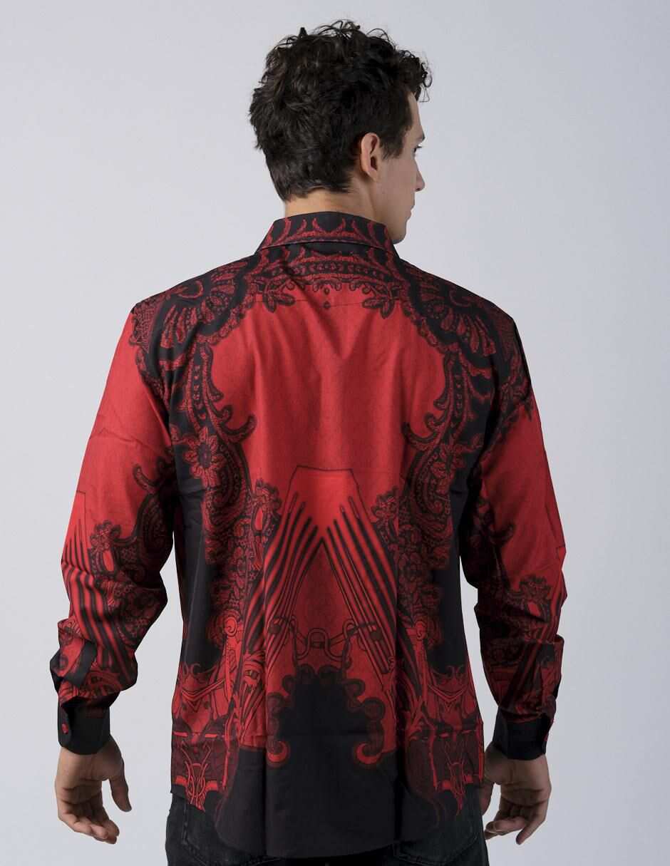 Camisa casual manga larga para hombre 2