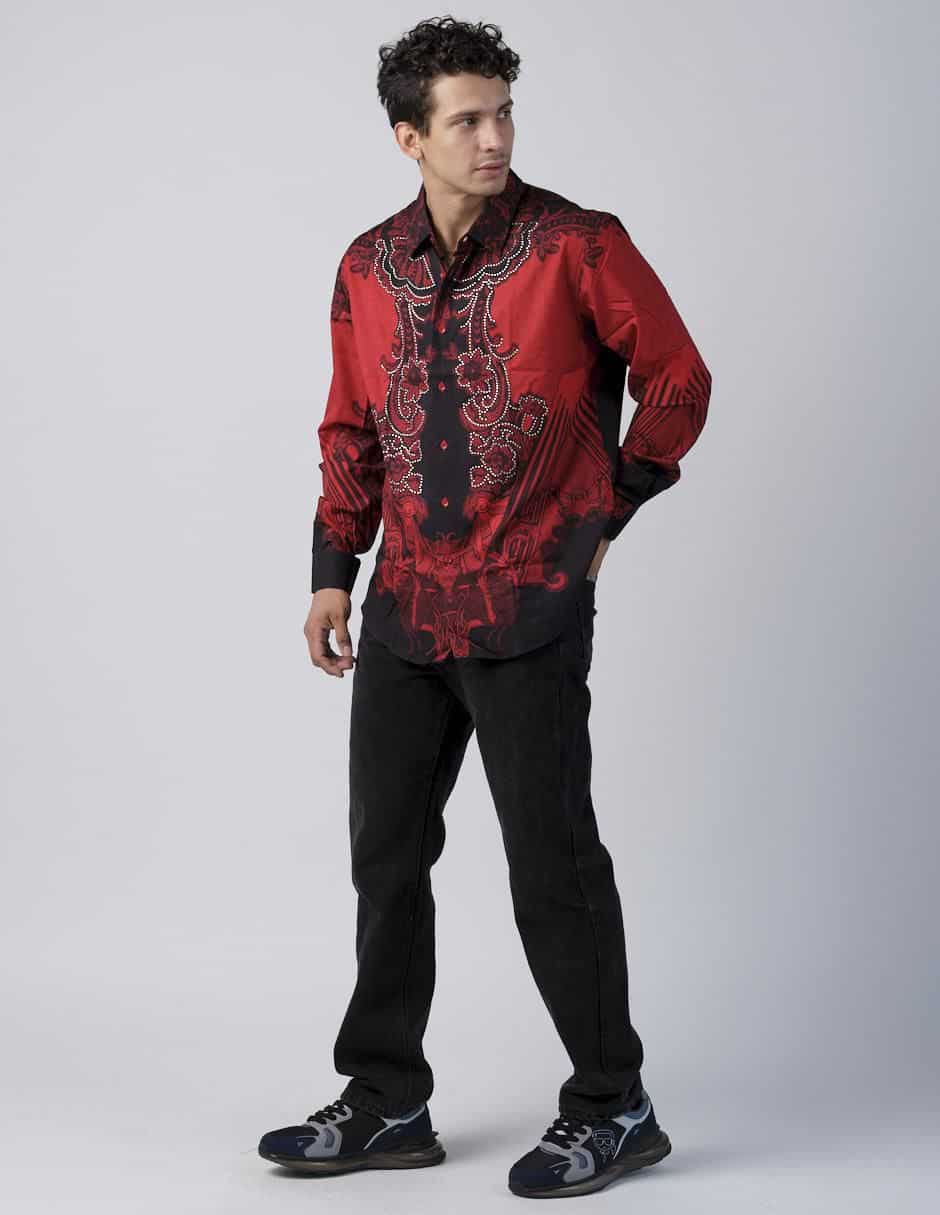 Camisa casual manga larga para hombre 3
