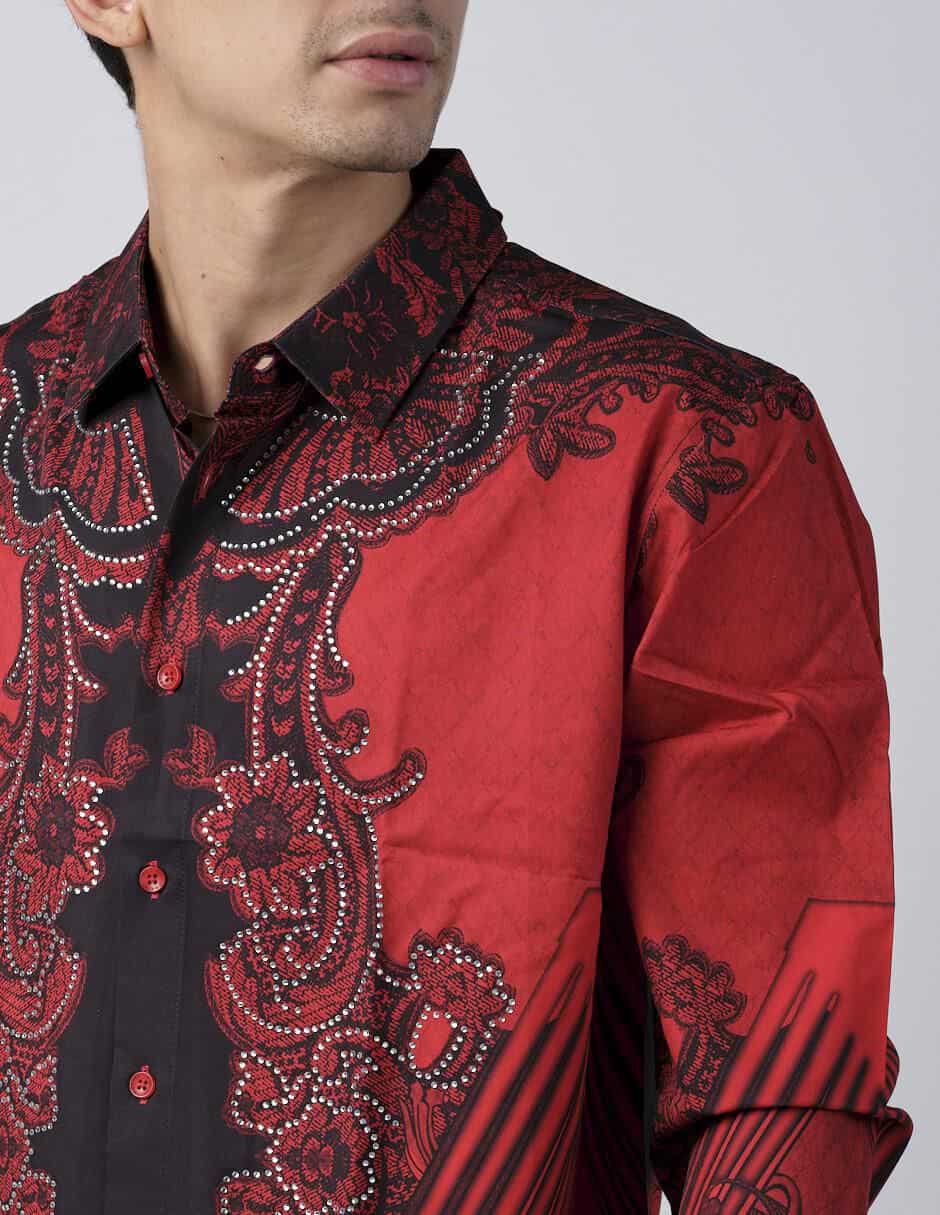 Camisa casual manga larga para hombre 4