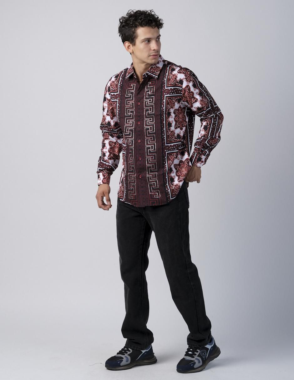 Camisa casual manga larga para hombre 3