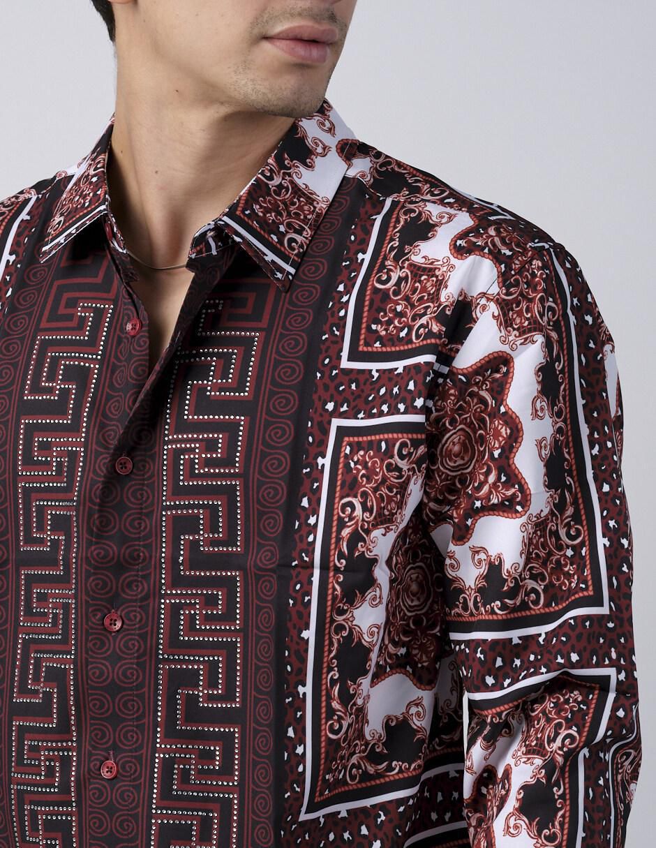 Camisa casual manga larga para hombre 4