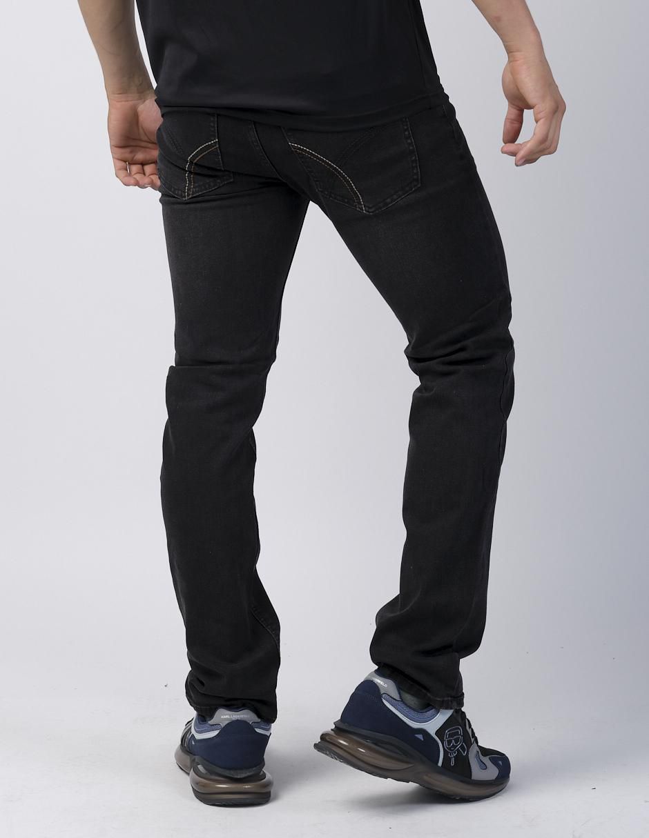 Jeans slim lavado obscuro para hombre 2