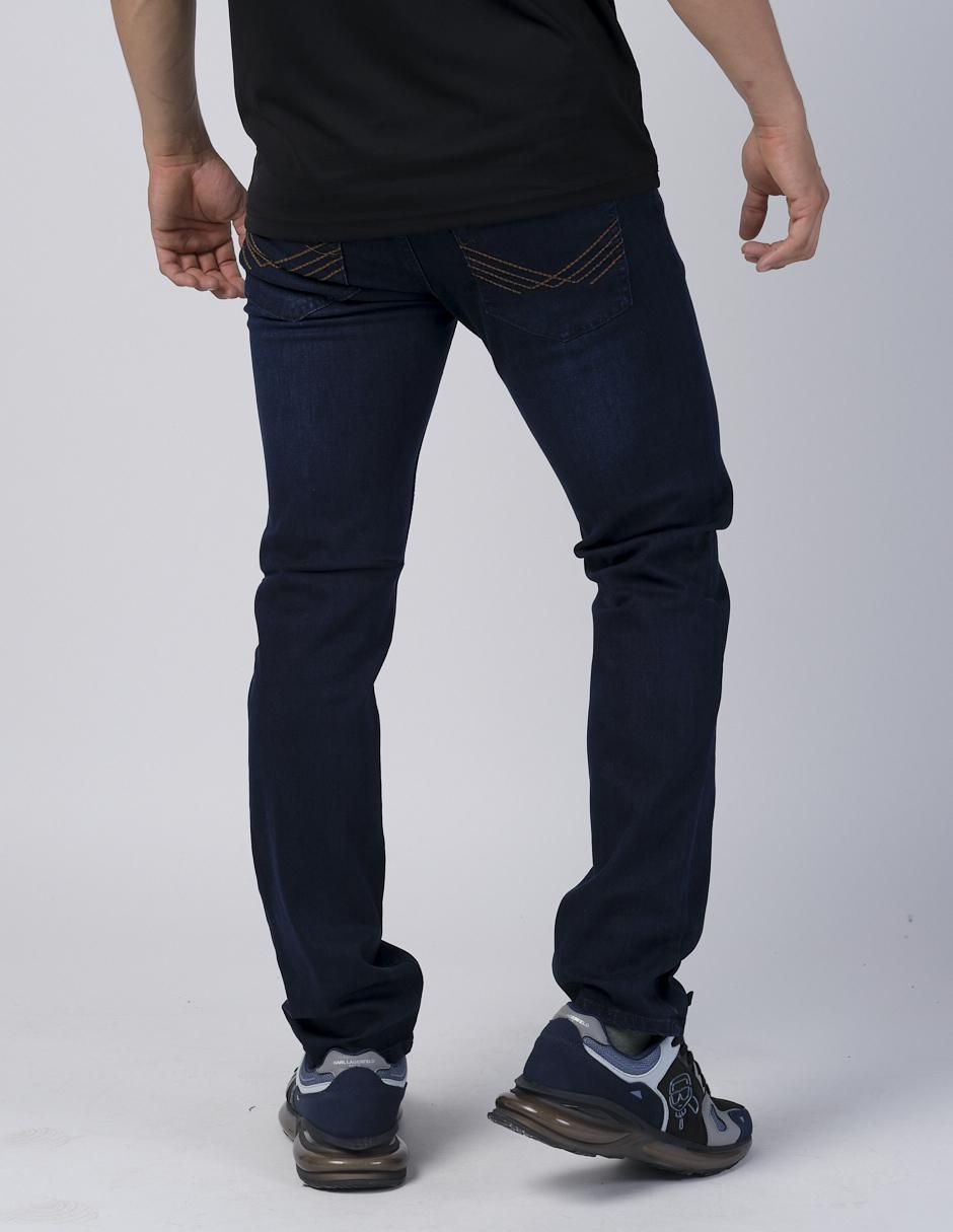 Jeans slim lavado obscuro para hombre 2