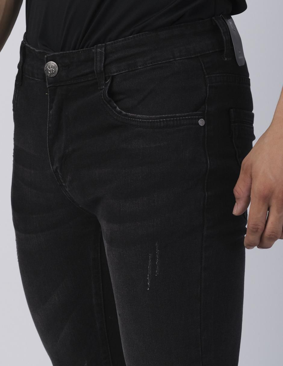 Jeans slim lavado obscuro para hombre 2