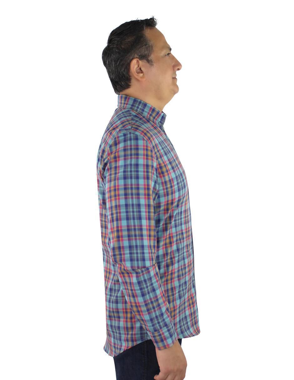 Camisa casual de algodón manga larga para hombre 3