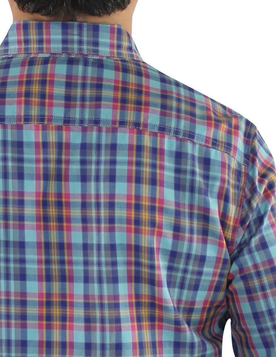 Camisa casual de algodón manga larga para hombre 8