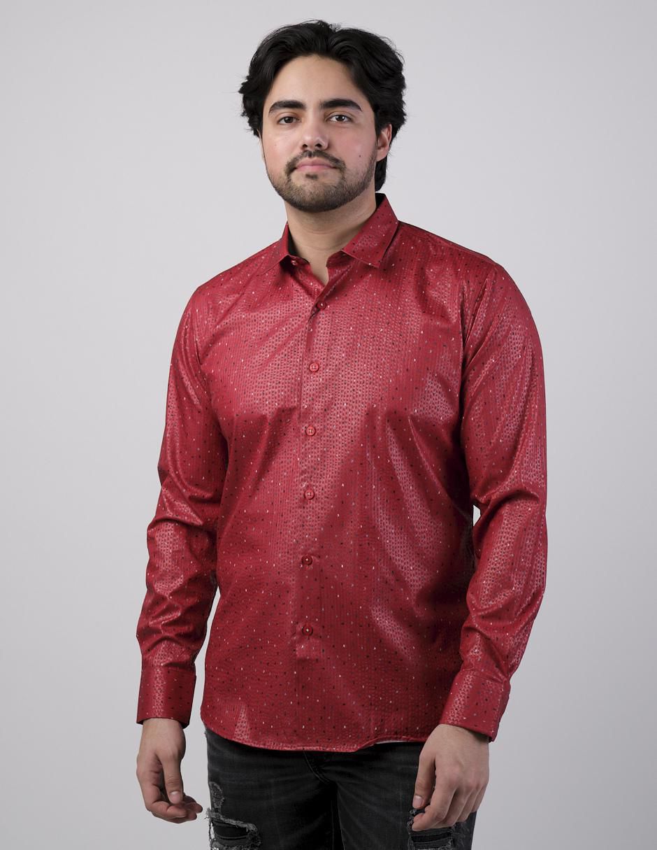 Camisa casual manga larga para hombre