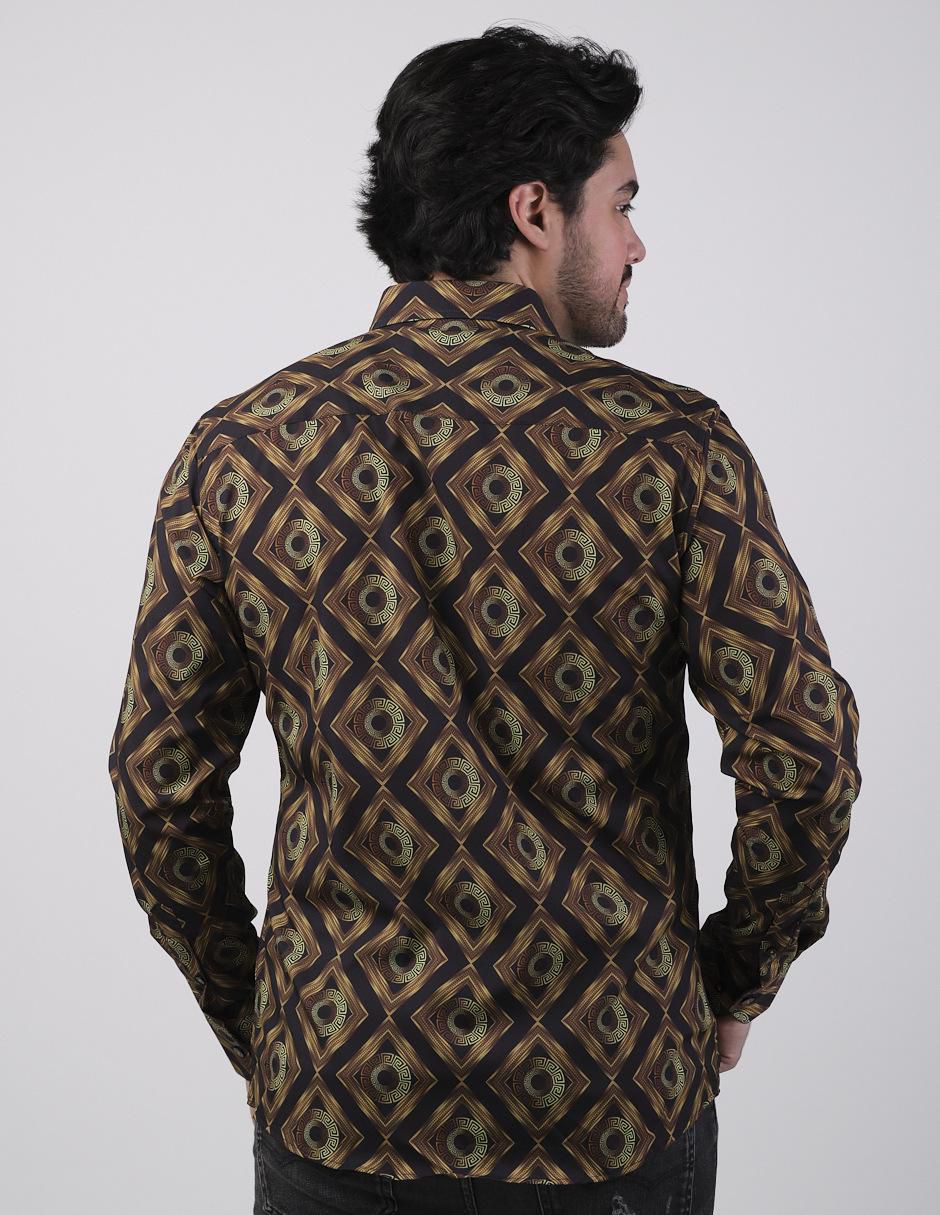 Camisa casual manga larga para hombre 2