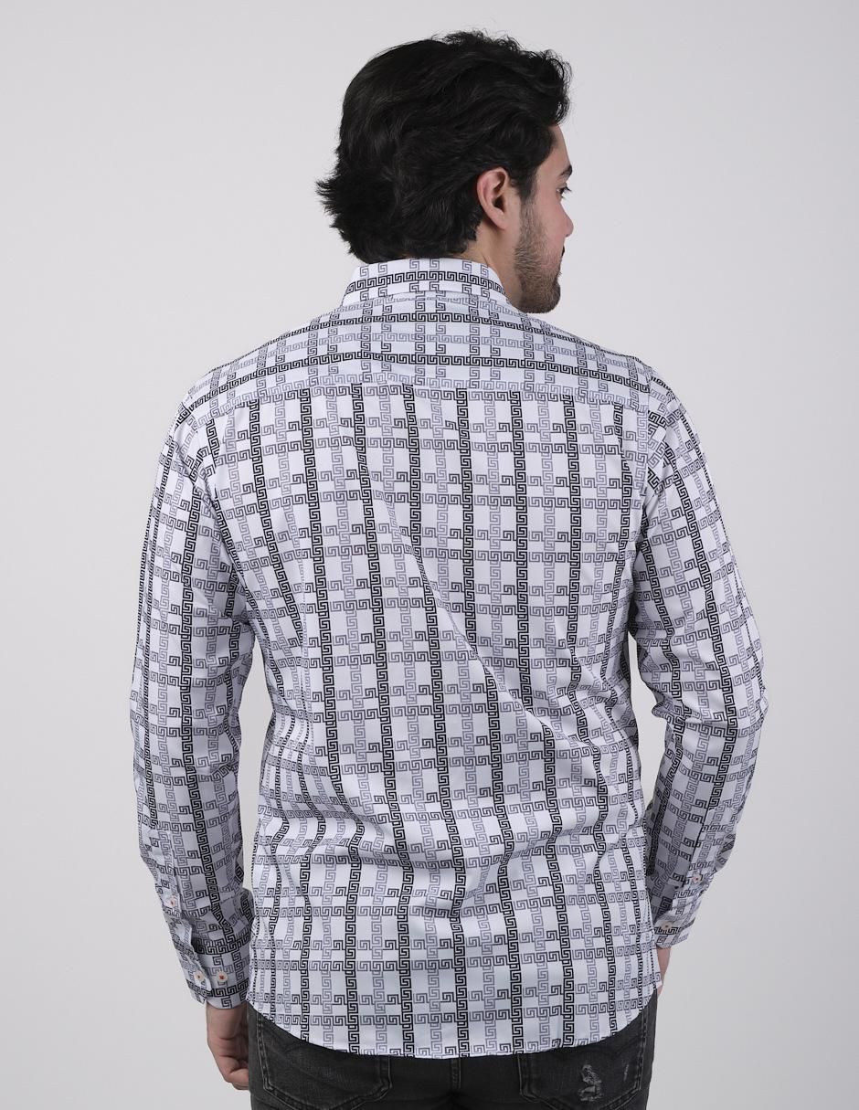 Camisa casual manga larga para hombre 2