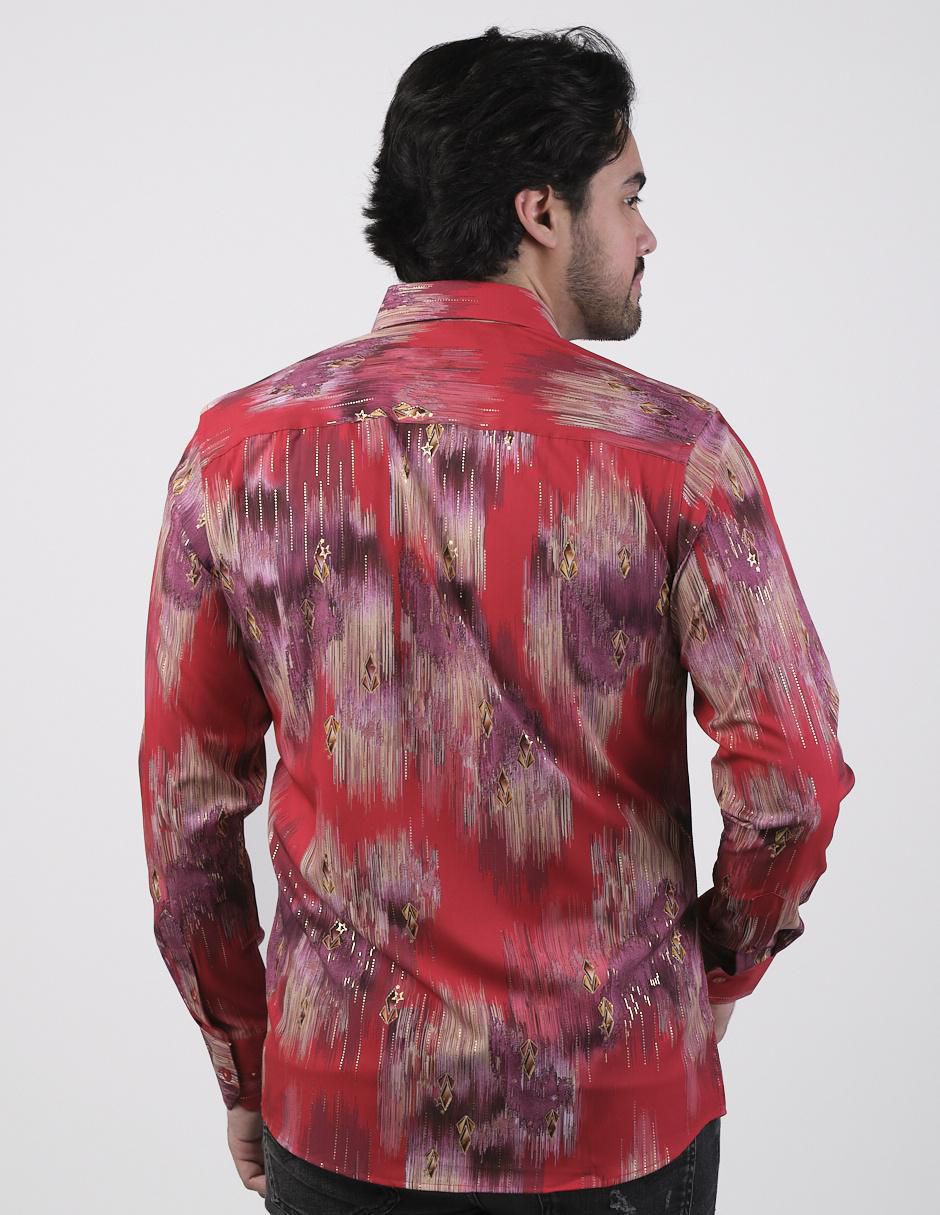 Camisa casual manga larga para hombre 2