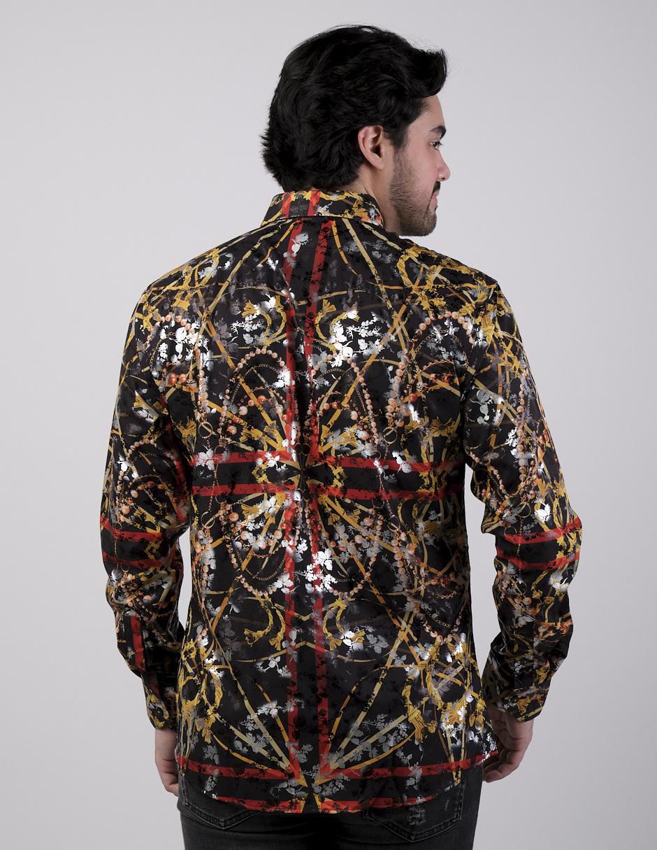 Camisa casual manga larga para hombre 2