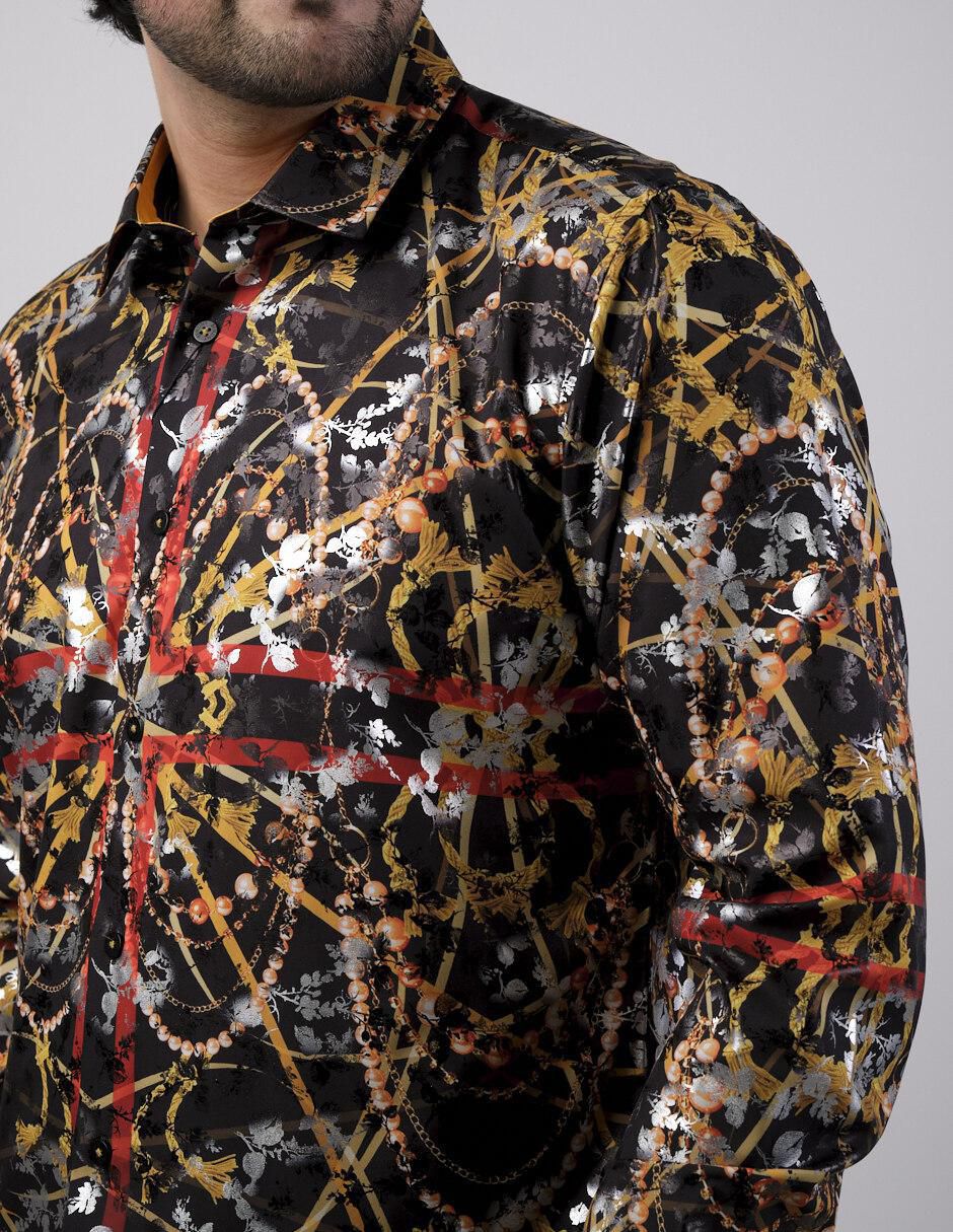 Camisa casual manga larga para hombre 3