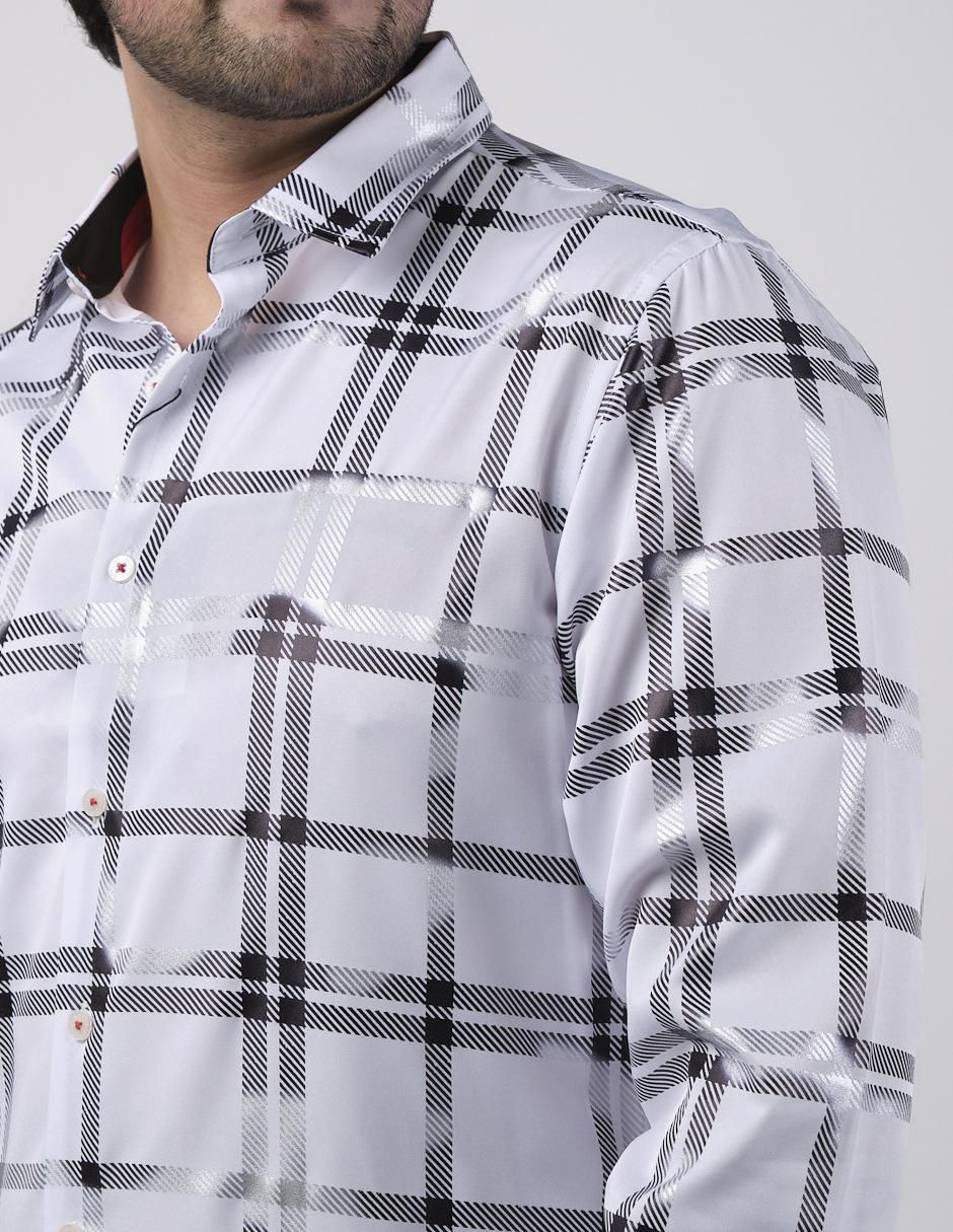 Camisa casual manga larga para hombre 4