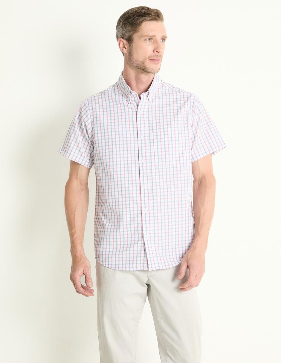 Camisa casual manga corta para hombre 1