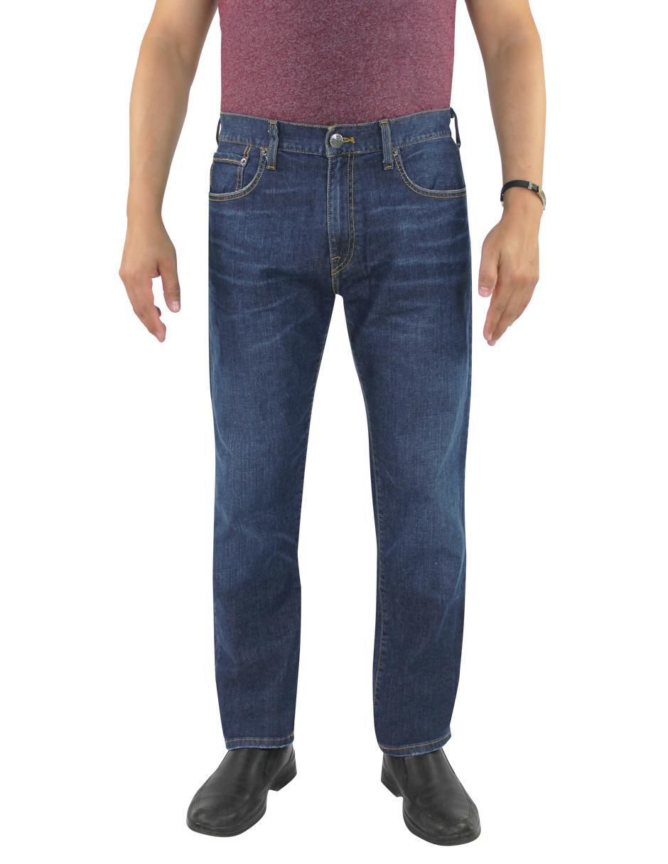 Jeans straight 3376 deslavado para hombre