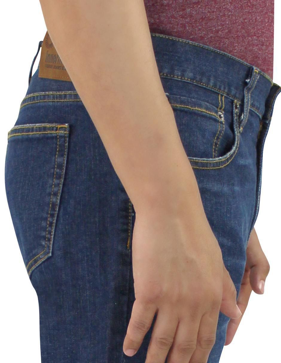 Jeans straight 3376 deslavado para hombre 7