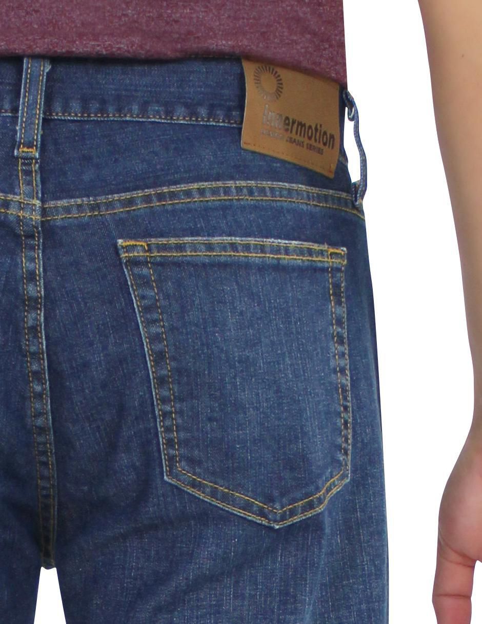 Jeans straight 3376 deslavado para hombre 8
