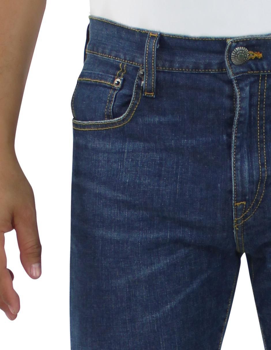 Jeans straight 3377 deslavado para hombre 6
