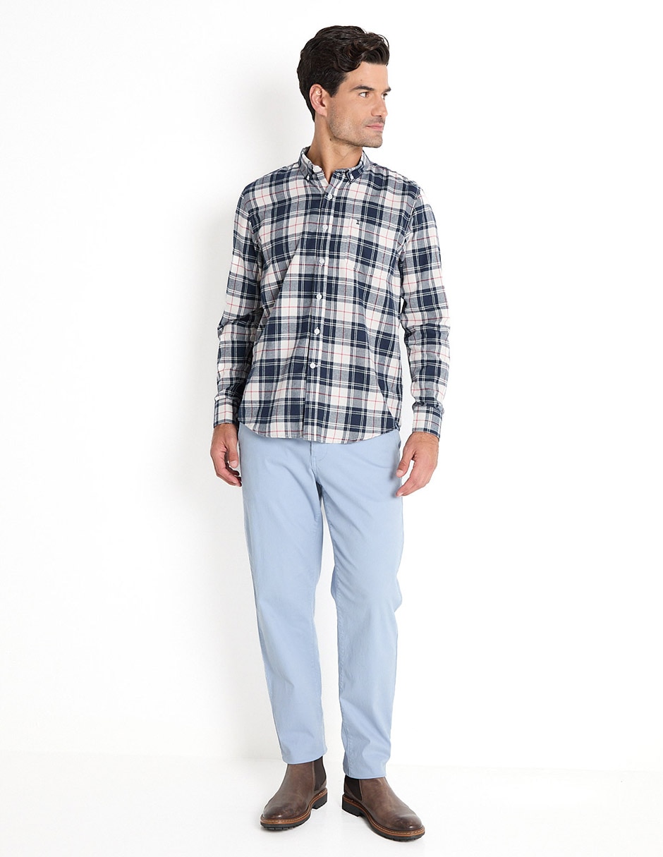 Camisa casual de algodón manga larga para hombre 3
