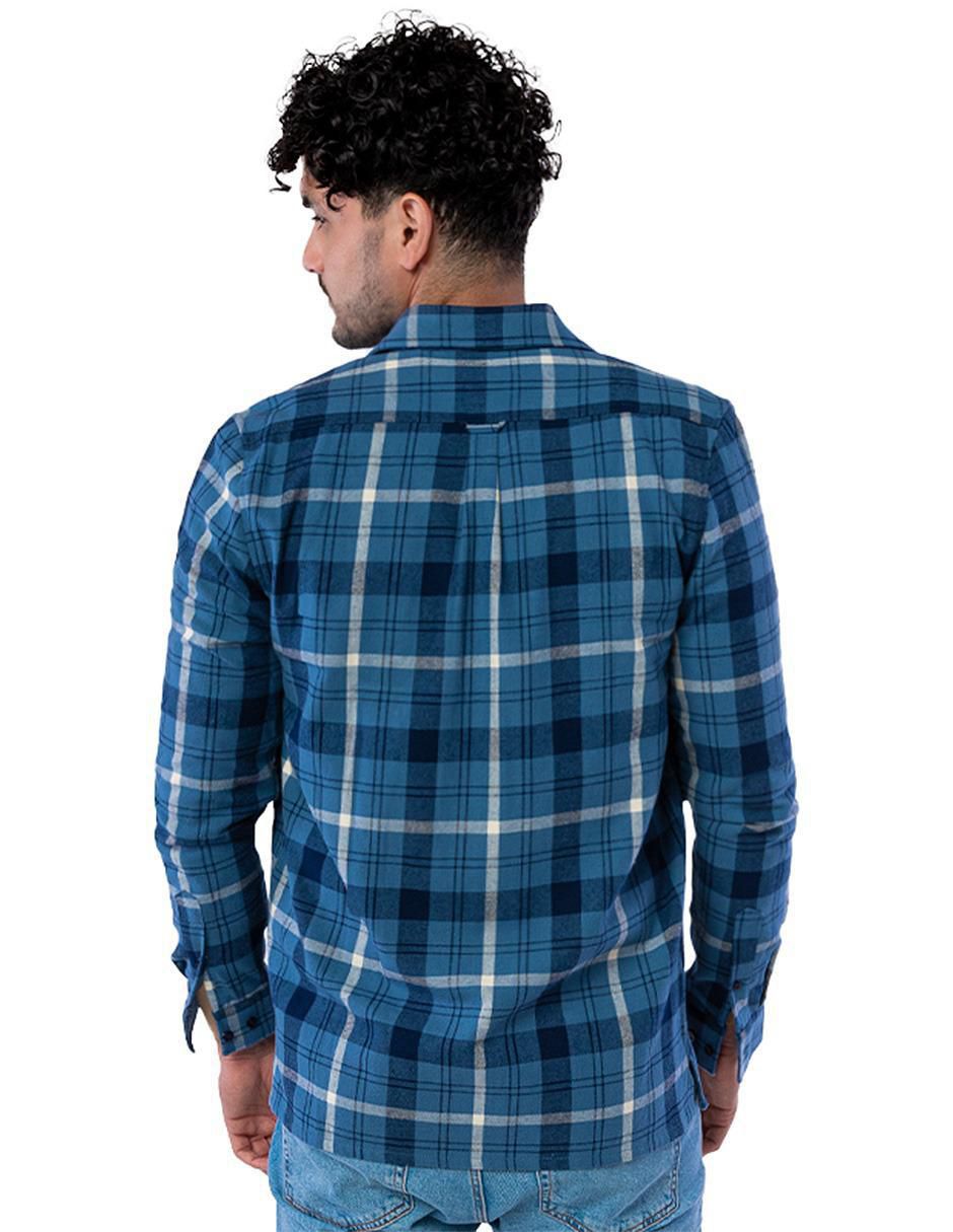 Camisa casual de algodón manga larga para hombre 4