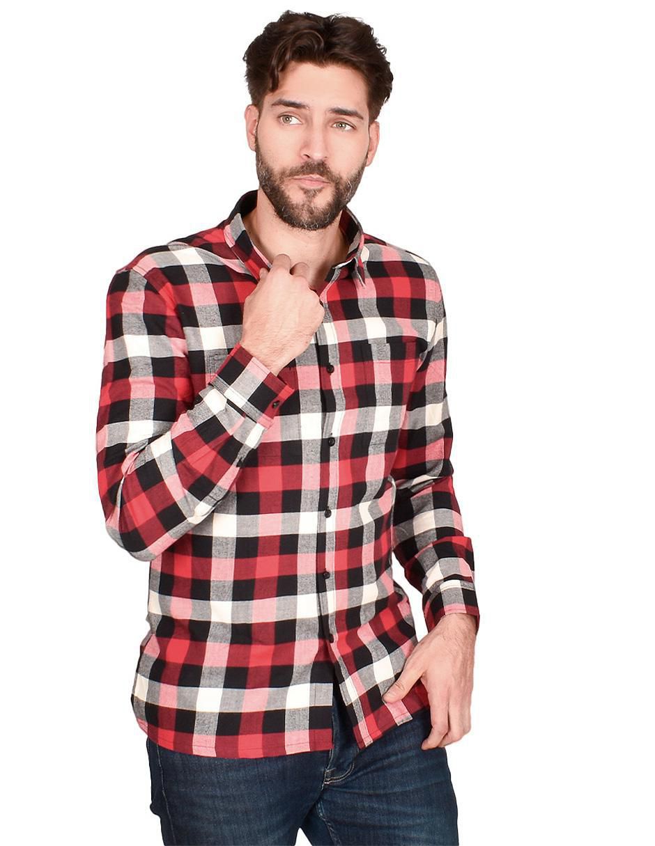 Camisa casual de algodón manga larga para hombre 3