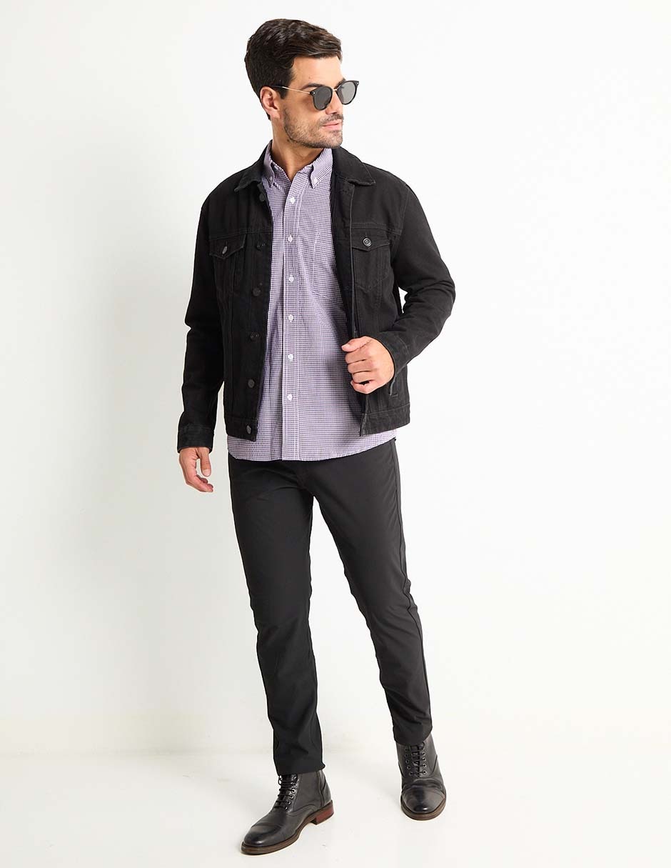 Pantalón casual regular slim para hombre 3