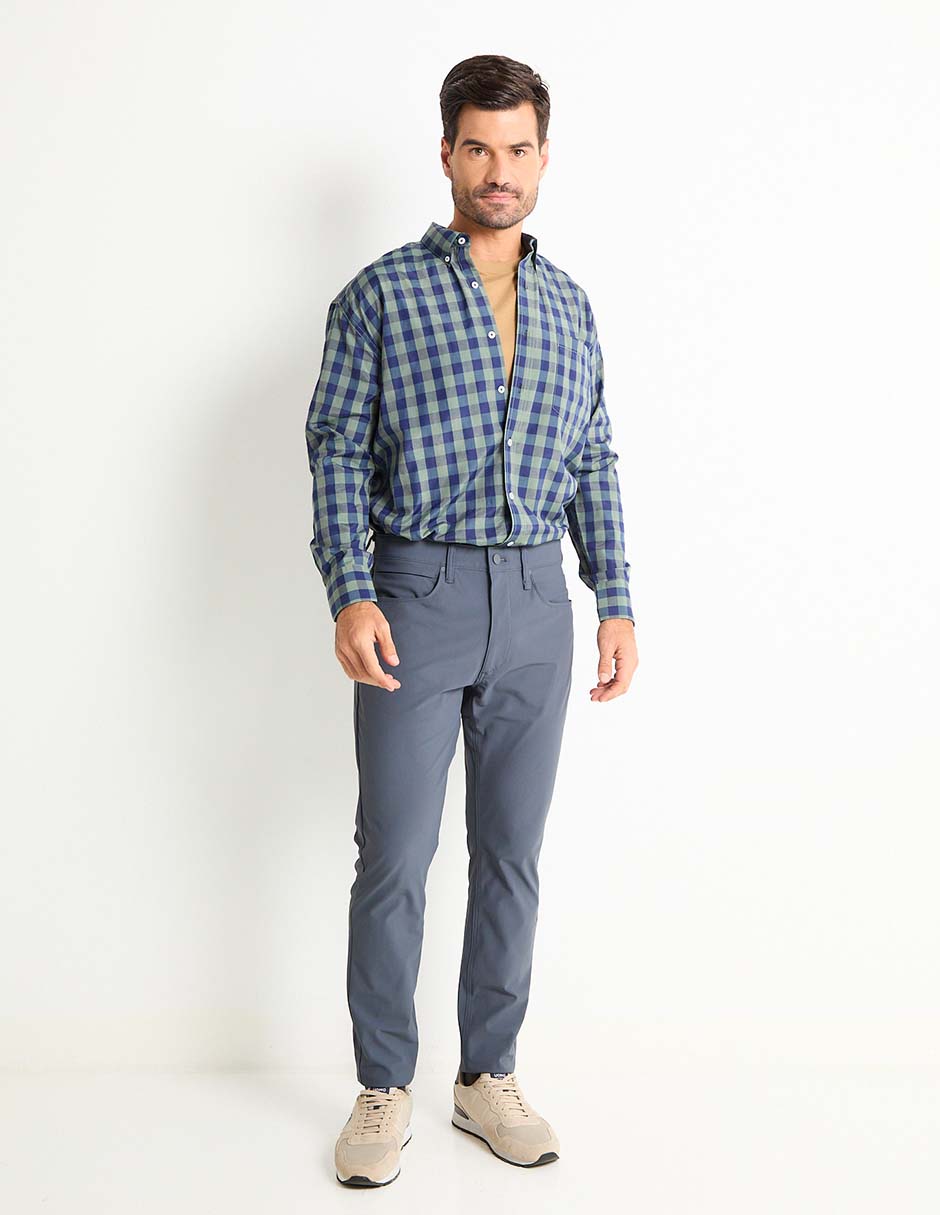 Pantalón casual regular slim para hombre 3