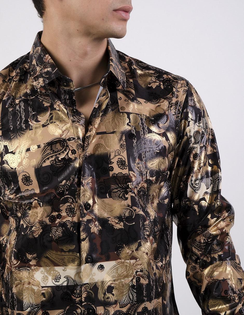 Camisa casual de algodón manga larga para hombre 4