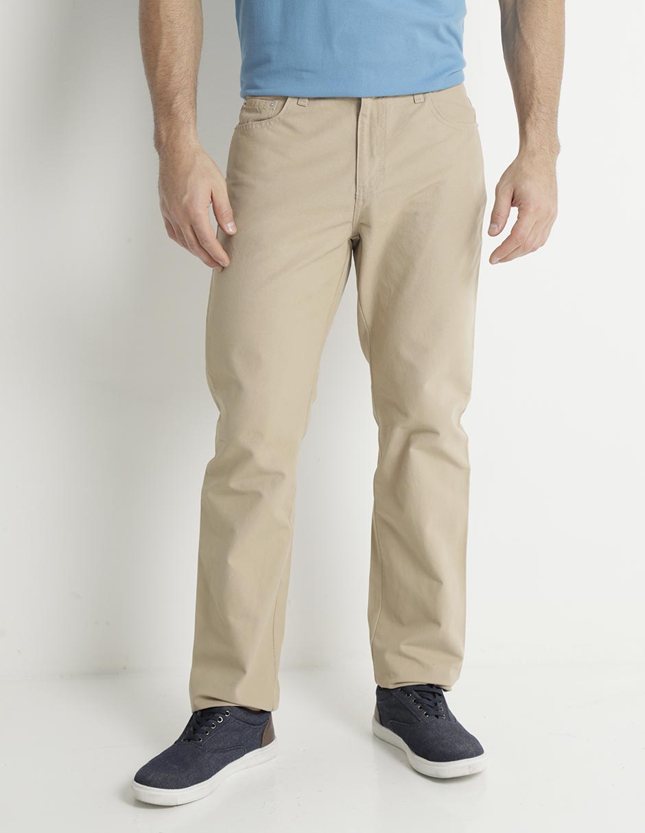Pantalón recto de algodón para hombre 1