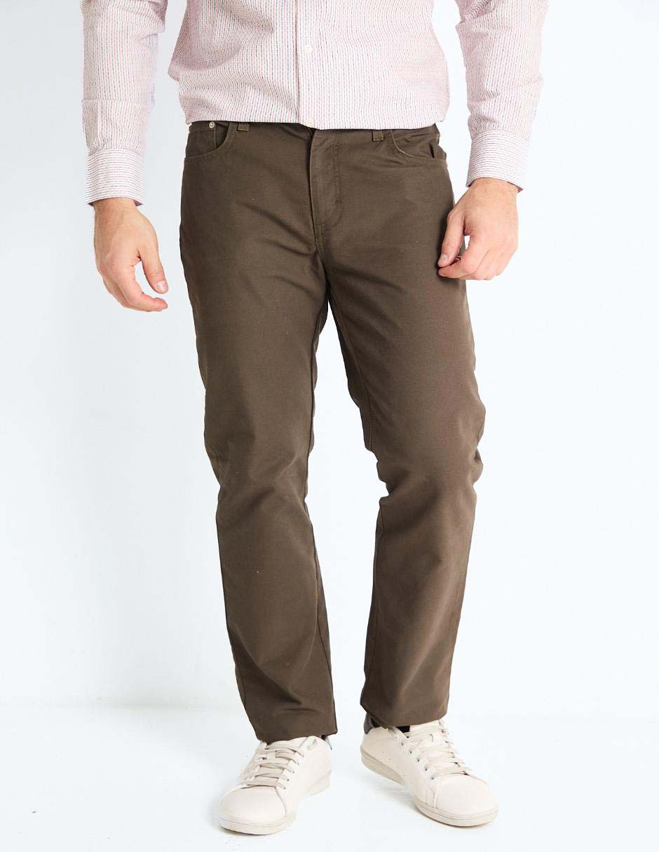 Pantalón recto de algodón para hombre Pantalón recto de algodón para hombre