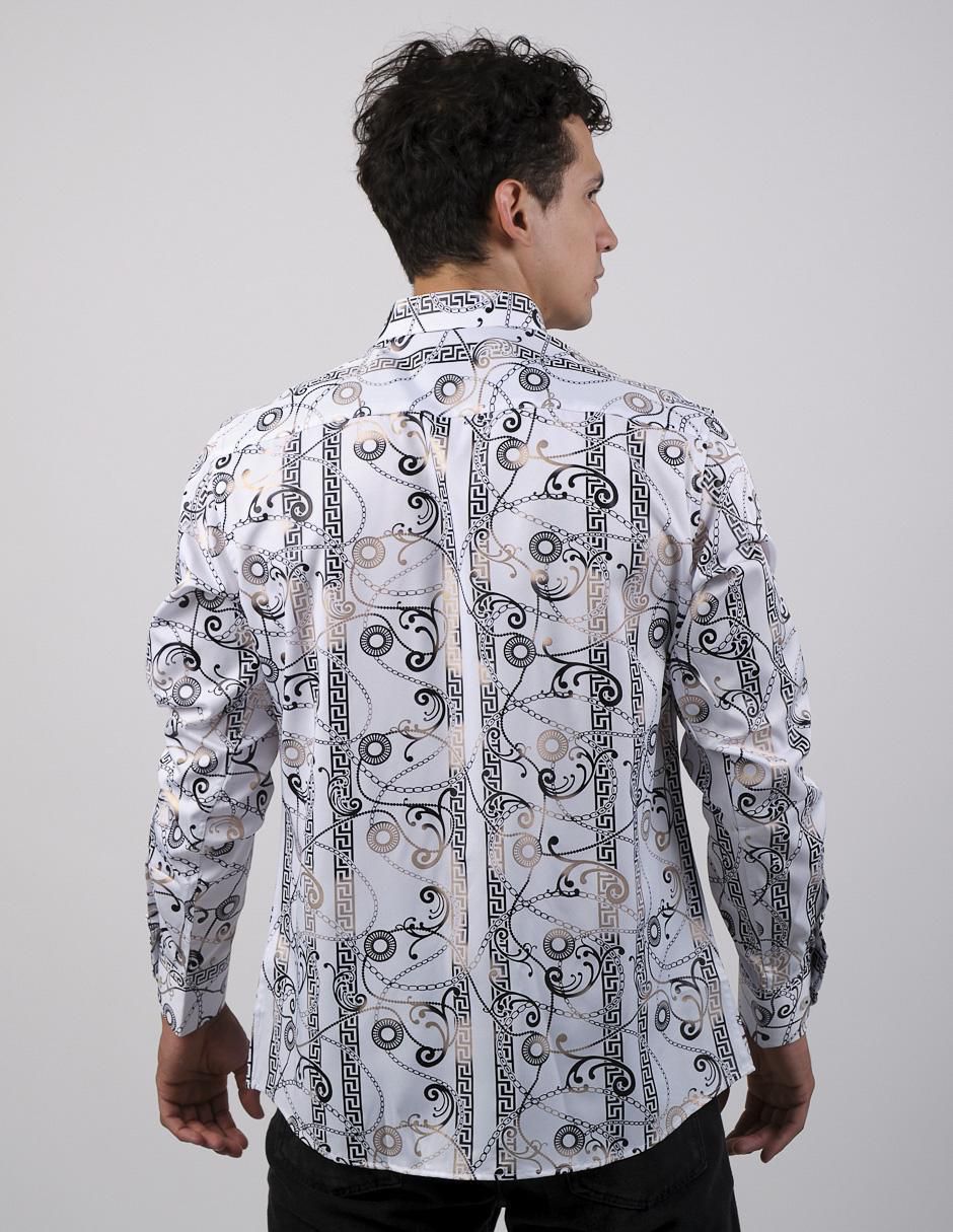 Camisa casual de algodón manga larga para hombre 4