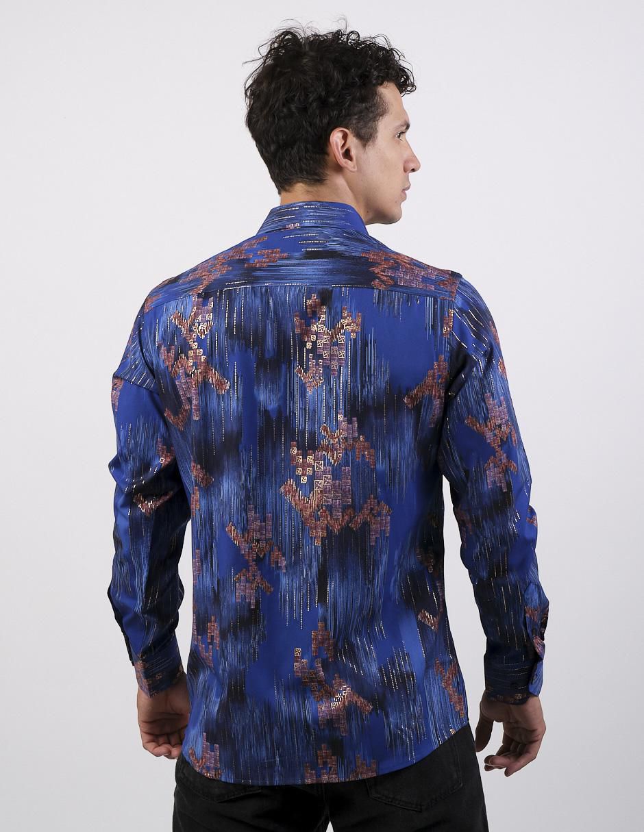 Camisa casual de algodón manga larga para hombre 4