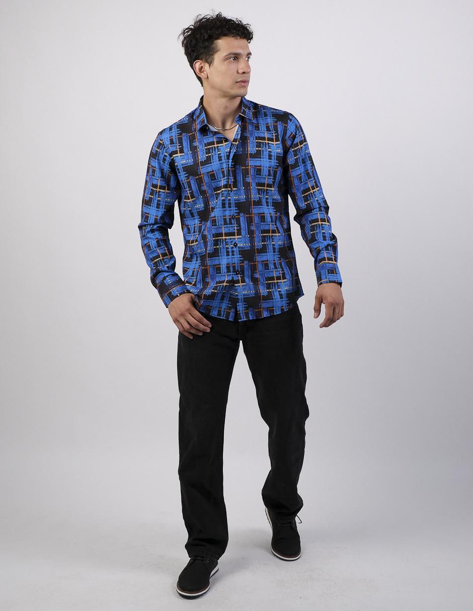 Camisa casual de algodón manga larga para hombre 3