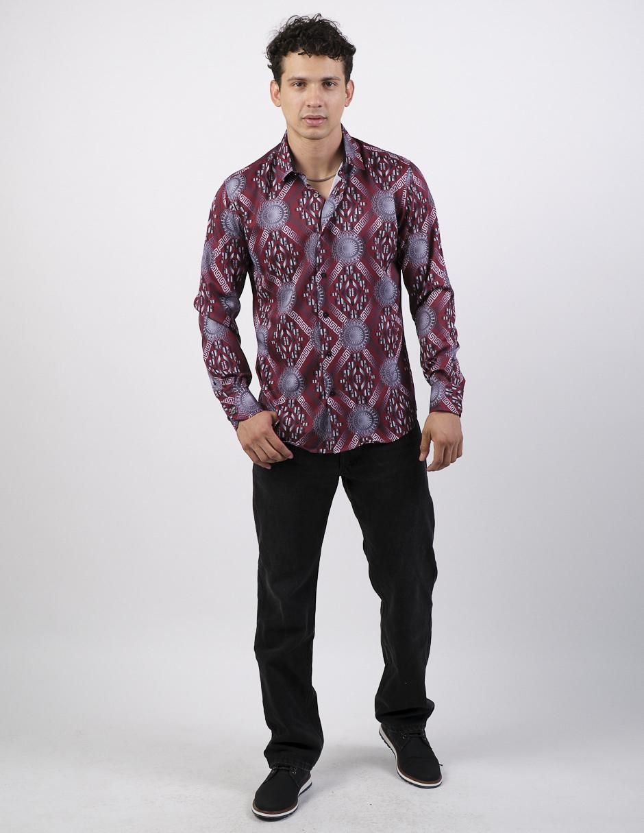 Camisa casual de algodón manga larga para hombre 3