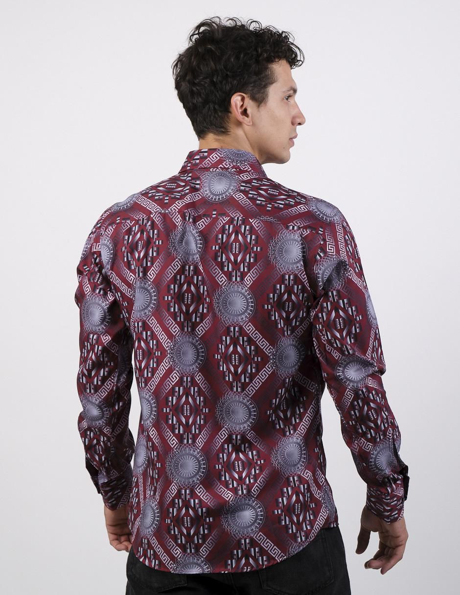 Camisa casual de algodón manga larga para hombre 4