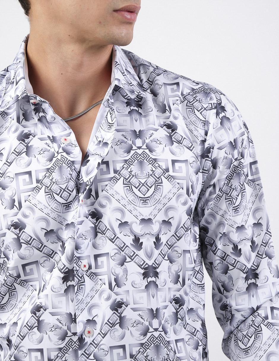 Camisa casual de algodón manga larga para hombre 2