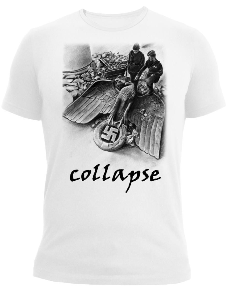 Playera Alta Gama Colapso de Alemania Nazi Hitler cuello redondo para hombre 2