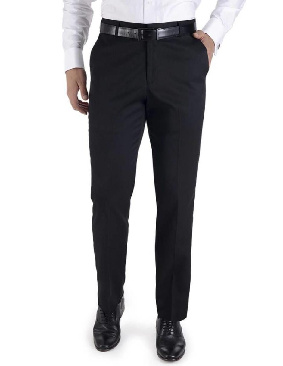Pantalón de vestir recto de algodón para hombre