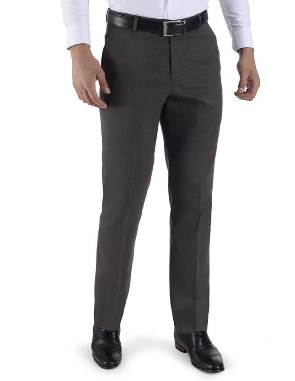 Pantalón de vestir recto de algodón para hombre