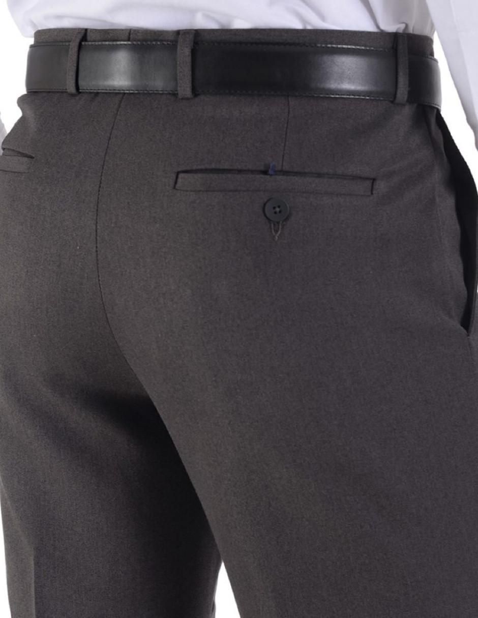 Pantalón de vestir recto de algodón para hombre 4