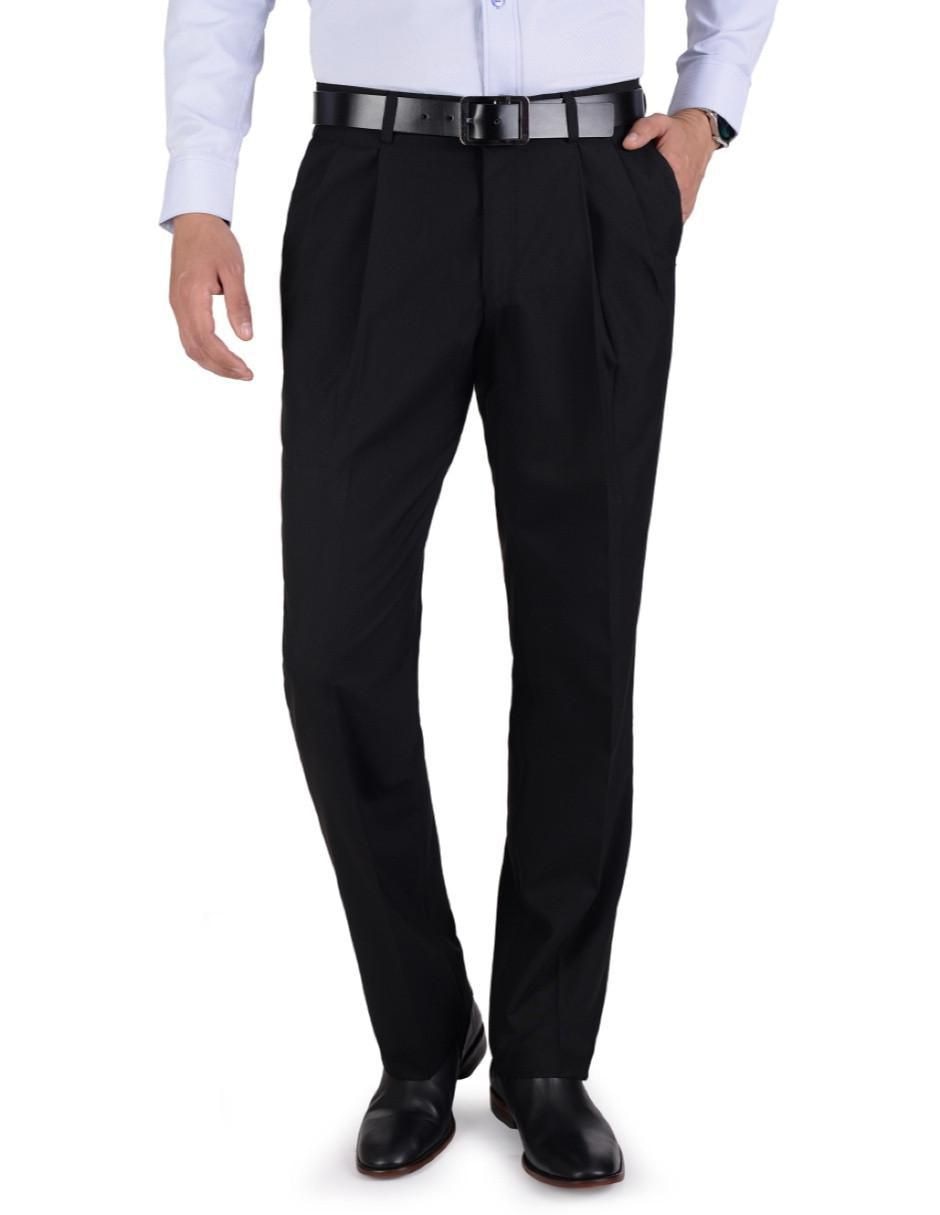 Pantalón de vestir recto de algodón para hombre