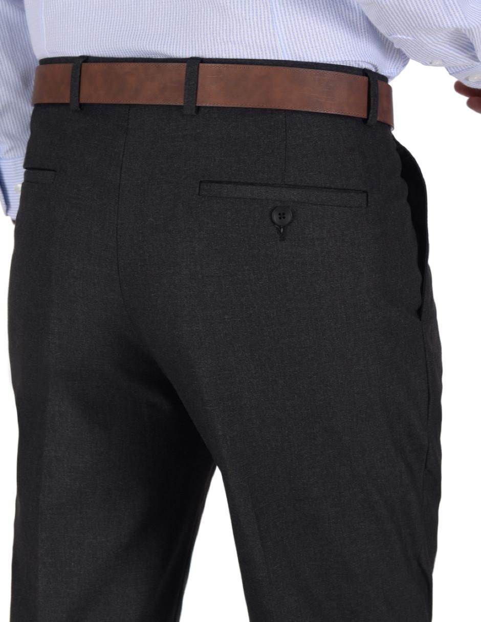 Pantalón de vestir recto de algodón para hombre 4