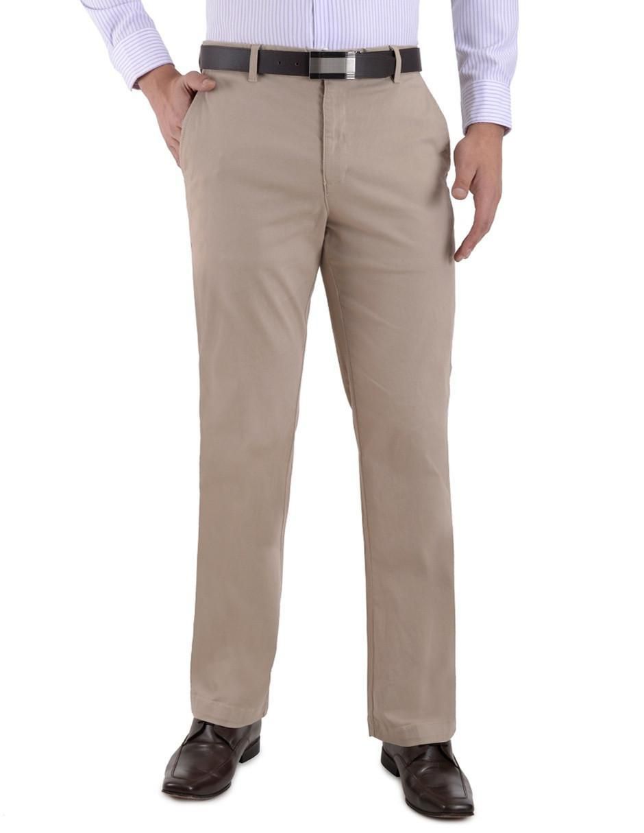 Pantalón recto de algodón para hombre