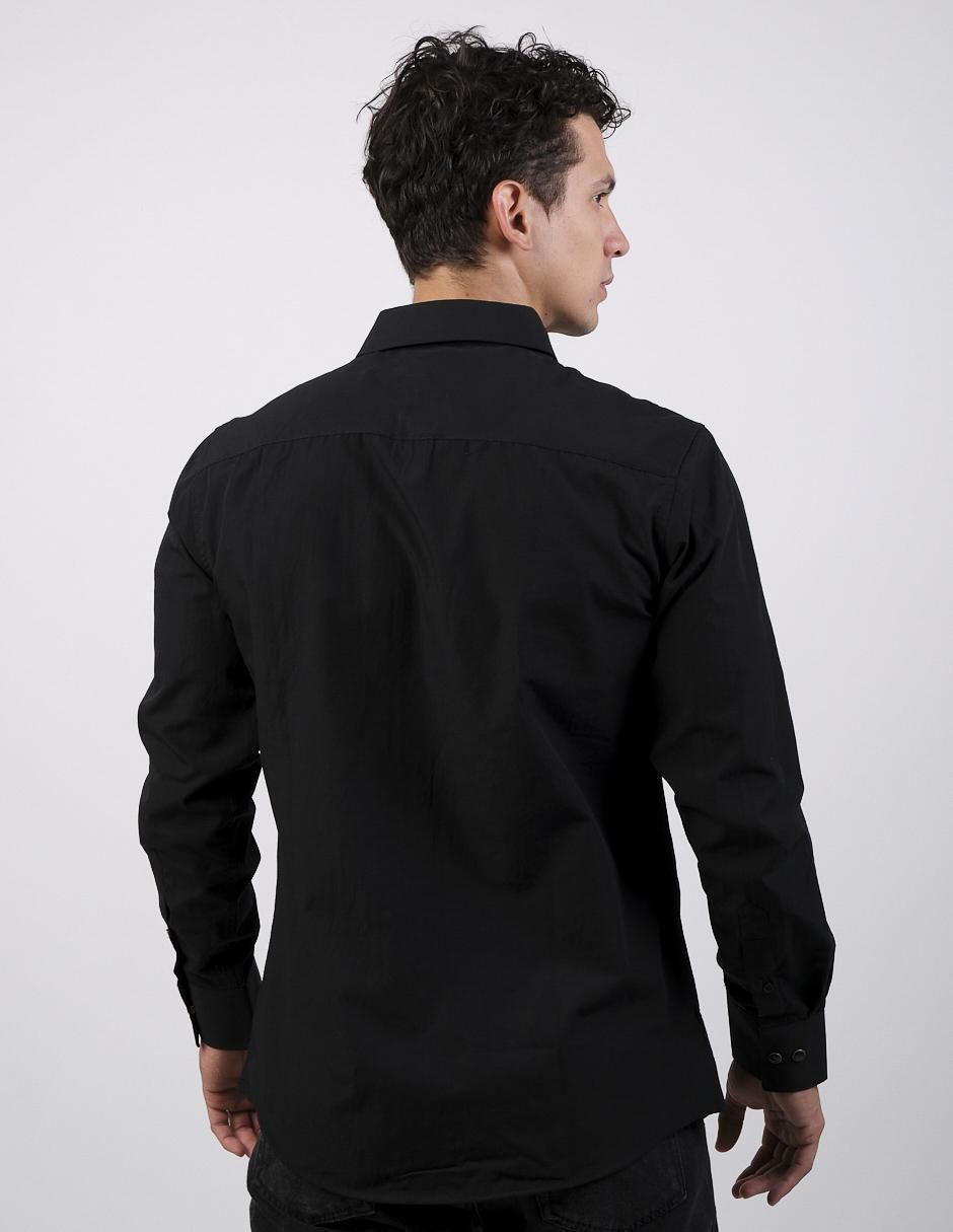 Camisa casual manga larga para hombre 2