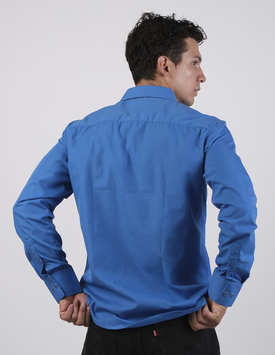 Camisa casual de algodón manga larga para hombre 2