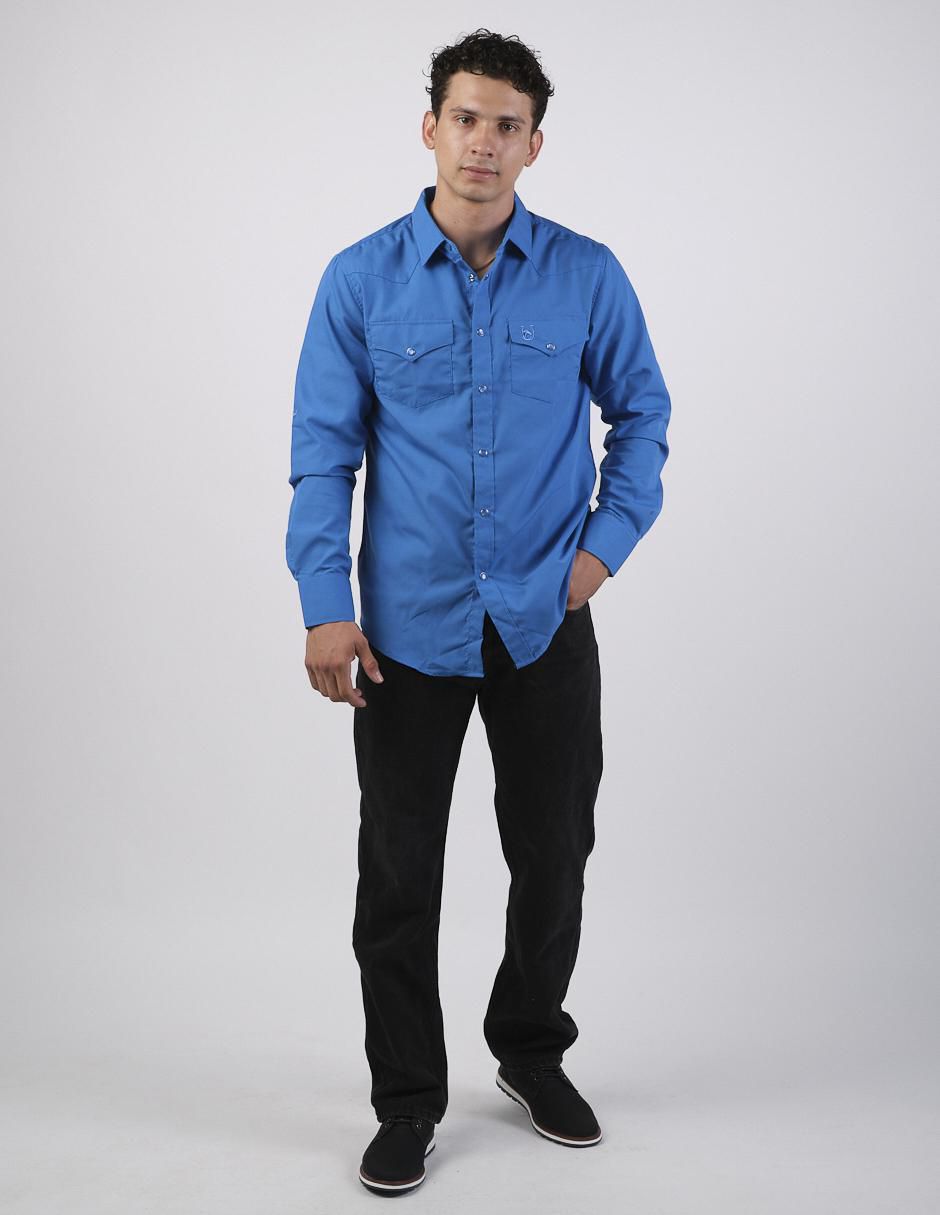Camisa casual de algodón manga larga para hombre 3