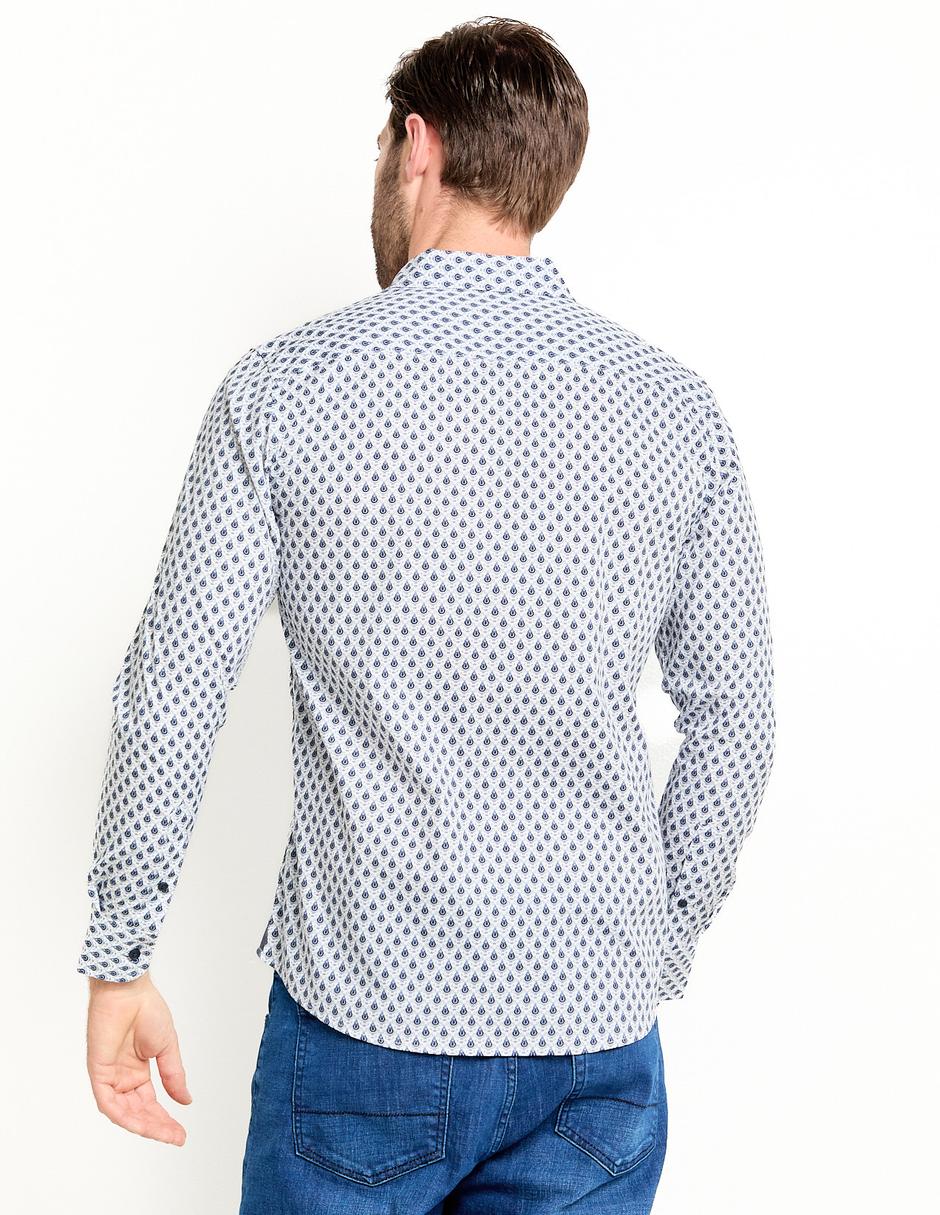 Camisa casual de algodón manga larga para hombre 2