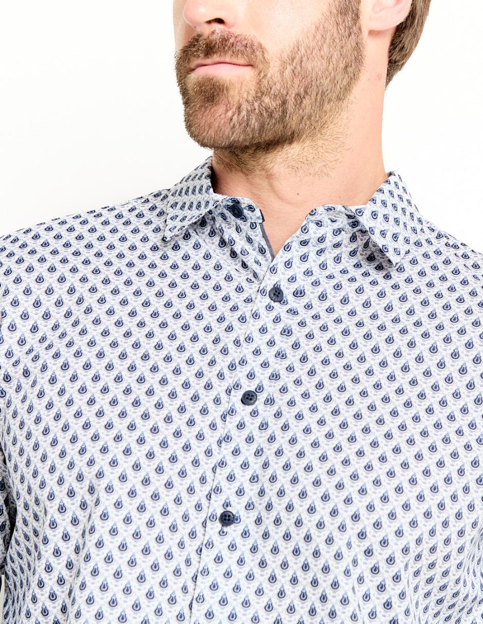 Camisa casual de algodón manga larga para hombre 4