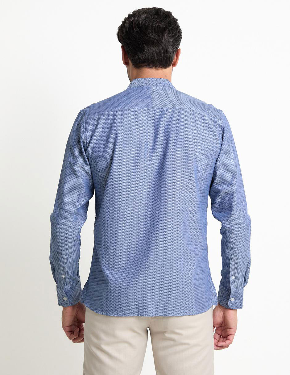 Camisa casual de algodón manga larga para hombre